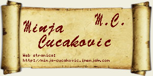 Minja Čučaković vizit kartica